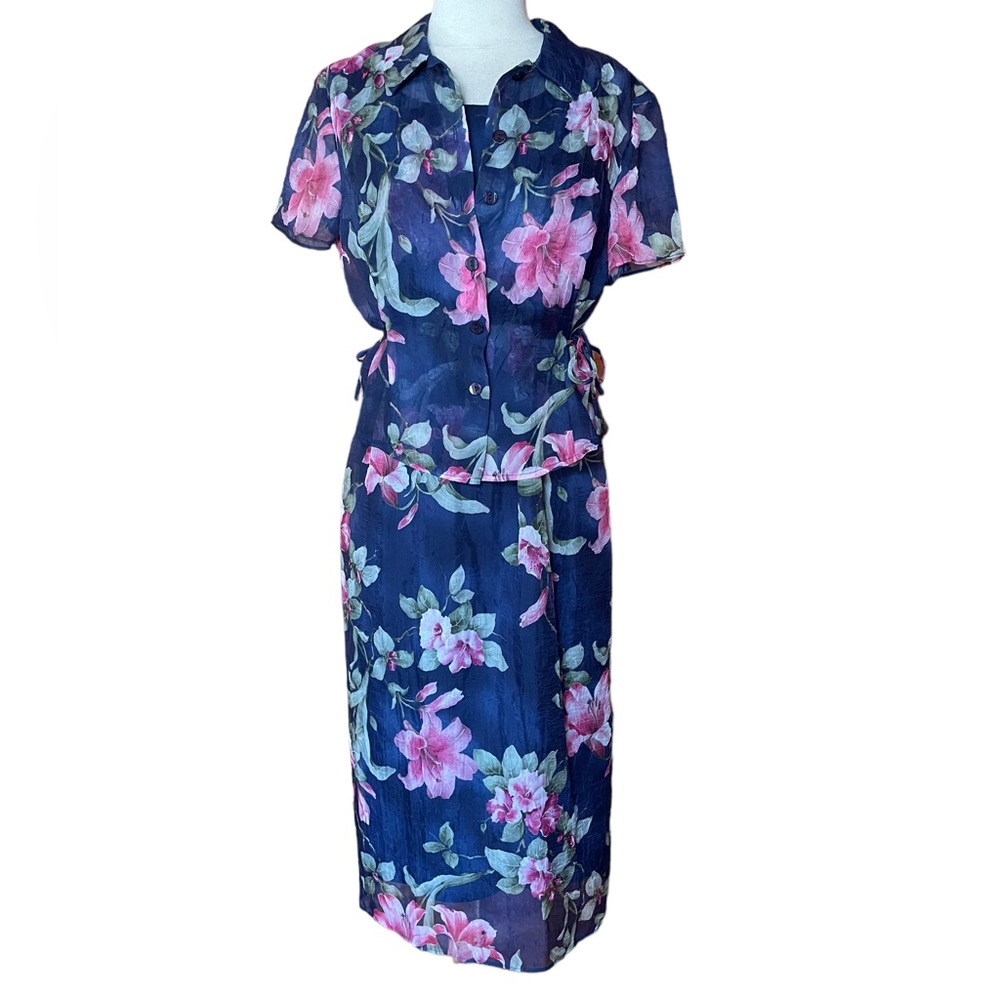 Vintage Missโ Dorby Floral Dress Set